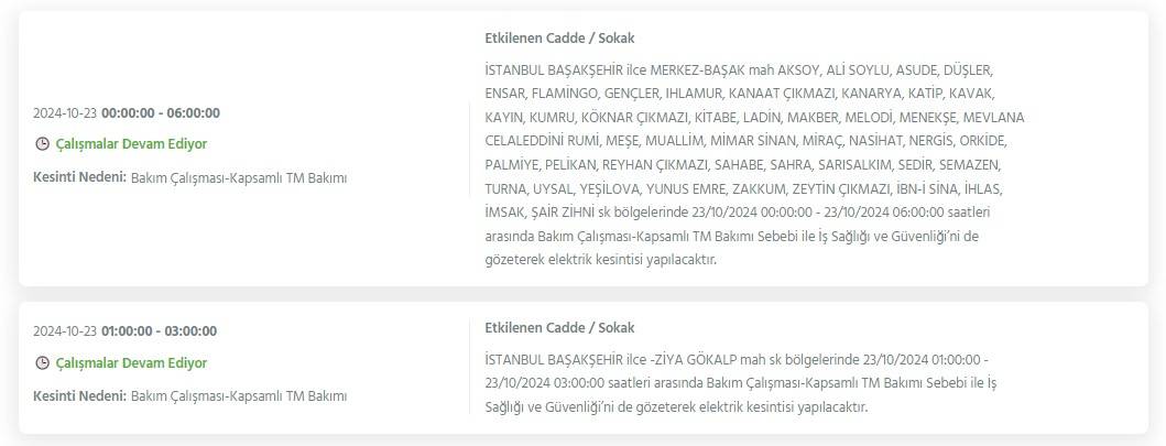 İstanbul'un 21 ilçesinde 8 saati bulacak elektrik kesintisi! Bu gece yarısından itibaren başlıyor 13